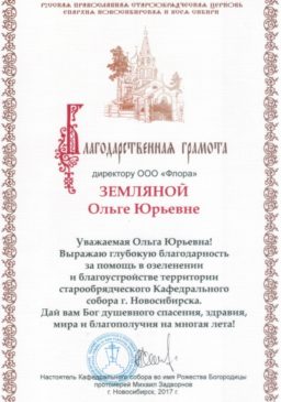 Благодарственное письмо